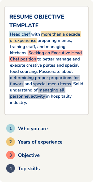 Resume Objective Template Mobile