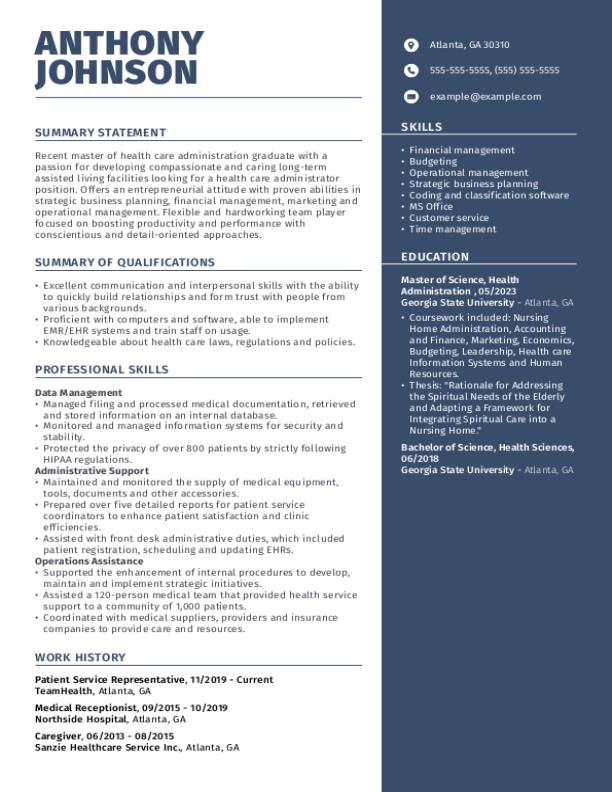 Kellie Hanna Author at My Perfect - Entry Level Healthcare Administrator Resume Template 