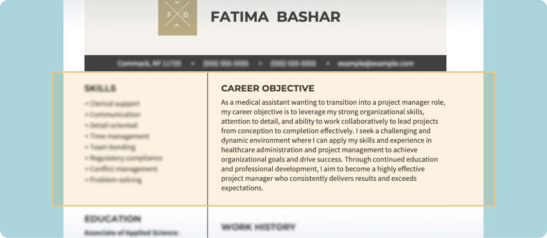 Resume Objective