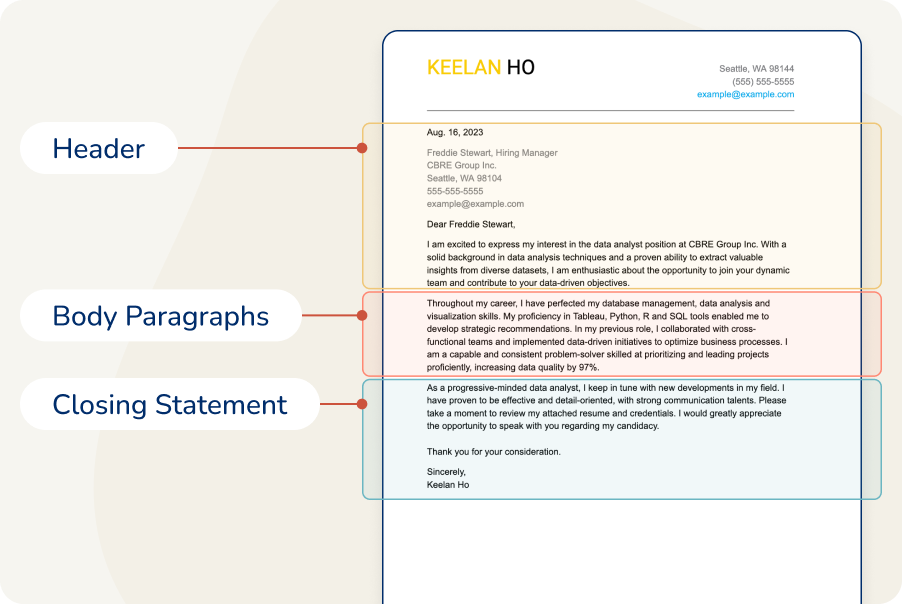 Basic Cover Letter Example - How to Write a Simple Cover Letter