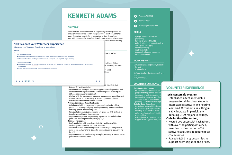 Resume For Internship