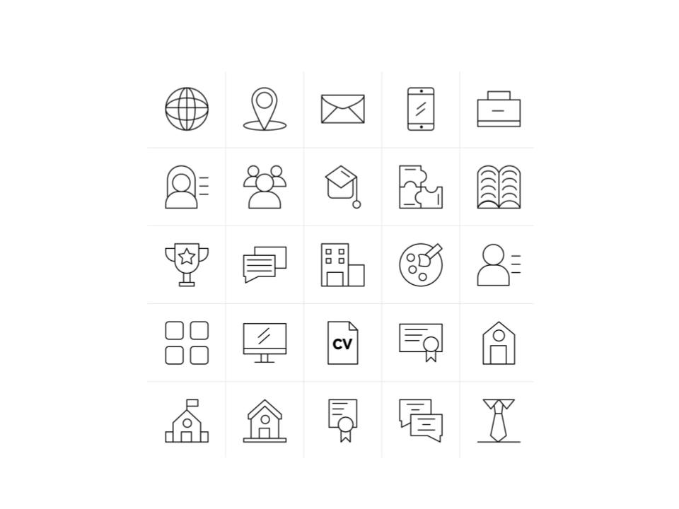Resume Icons Vectors By Vecteezy A