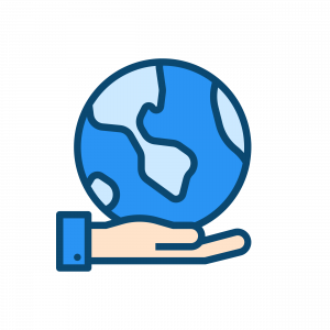 Delesign Globalization Hand Holding Earth