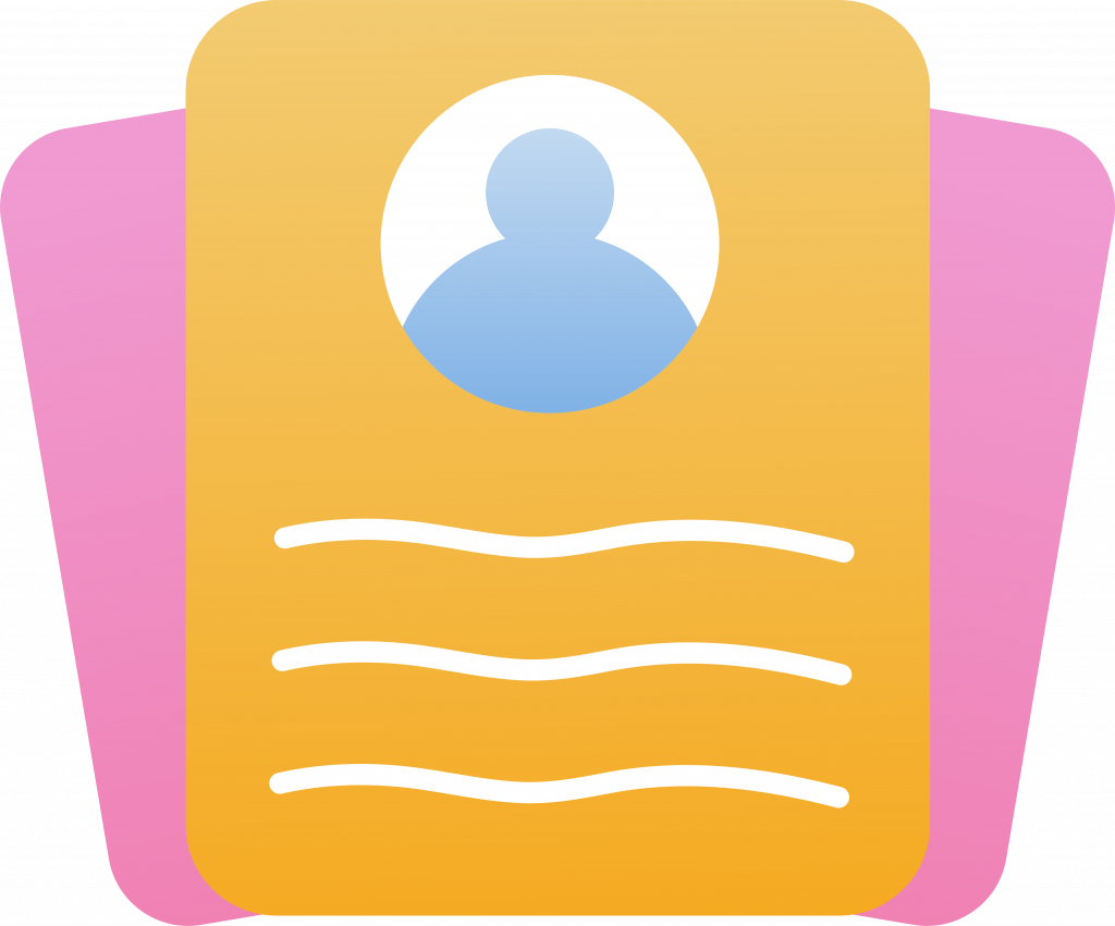 Vecteezy Colorful User Profile Card Illustration
