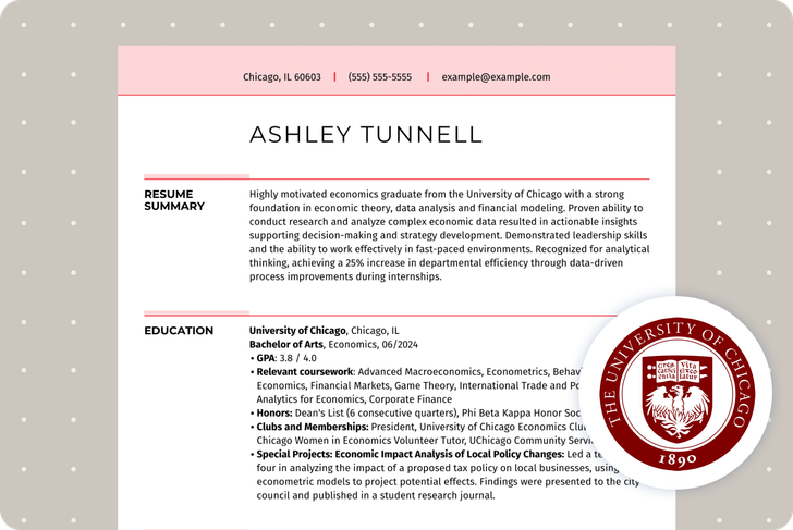 Chicago Resume Template