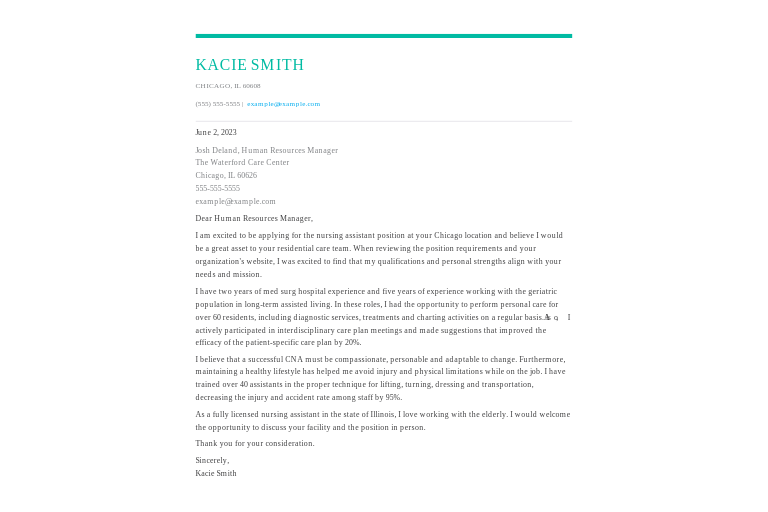 Generic Cover Letter Hero