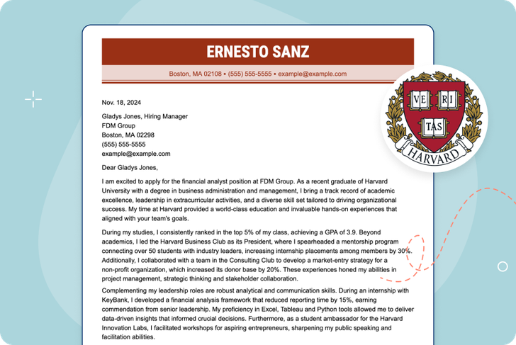 Harvard Cover Letter Example - How to Write a Harvard-Style Cover Letter