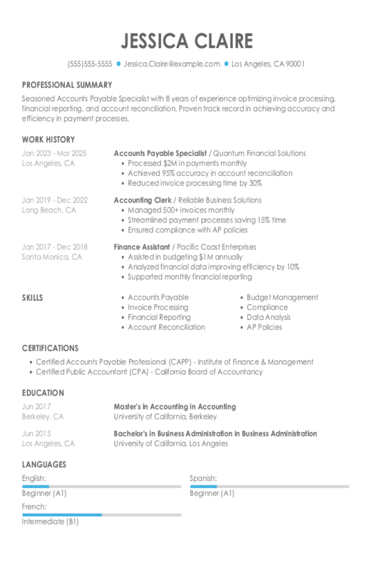 Accounts Payable Specialist