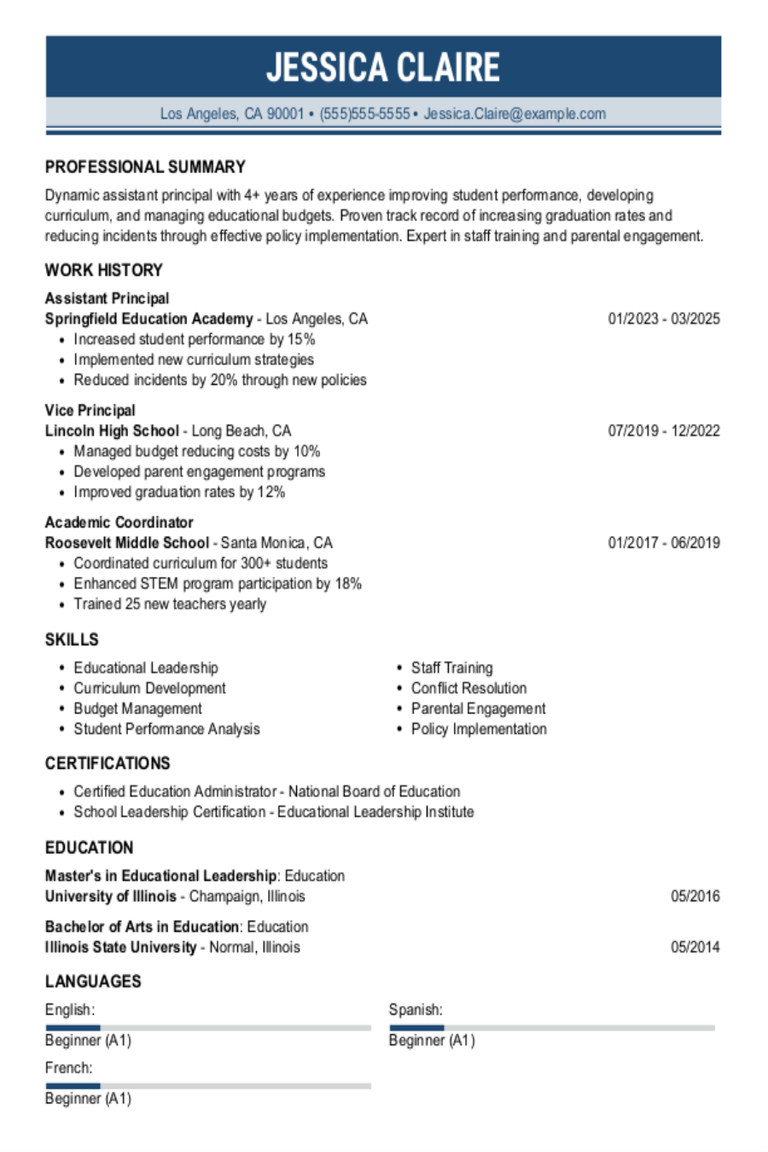 Assistant Principal