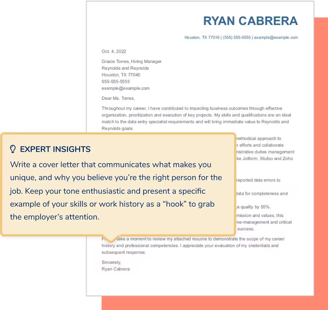 Cover Letter Builder