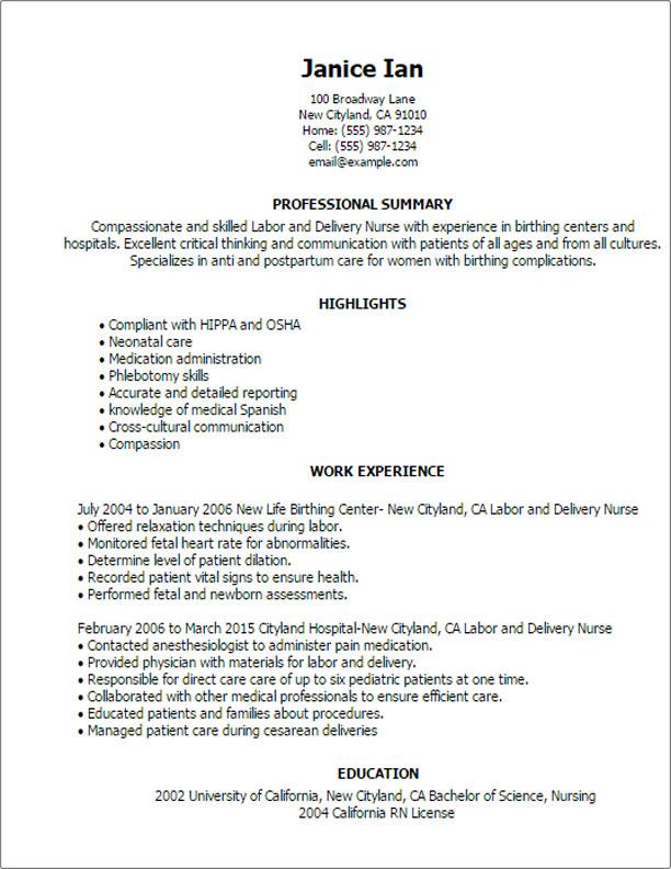 Labor And Delivery Nurse New