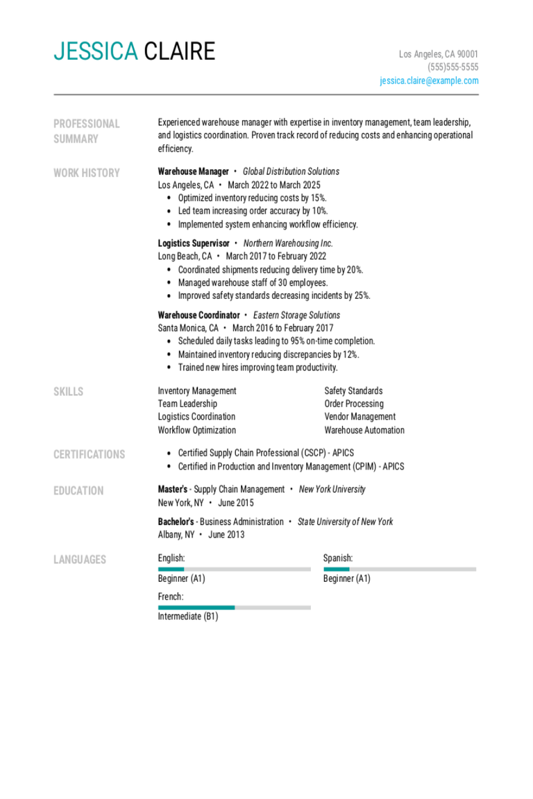 Warehouse Manager