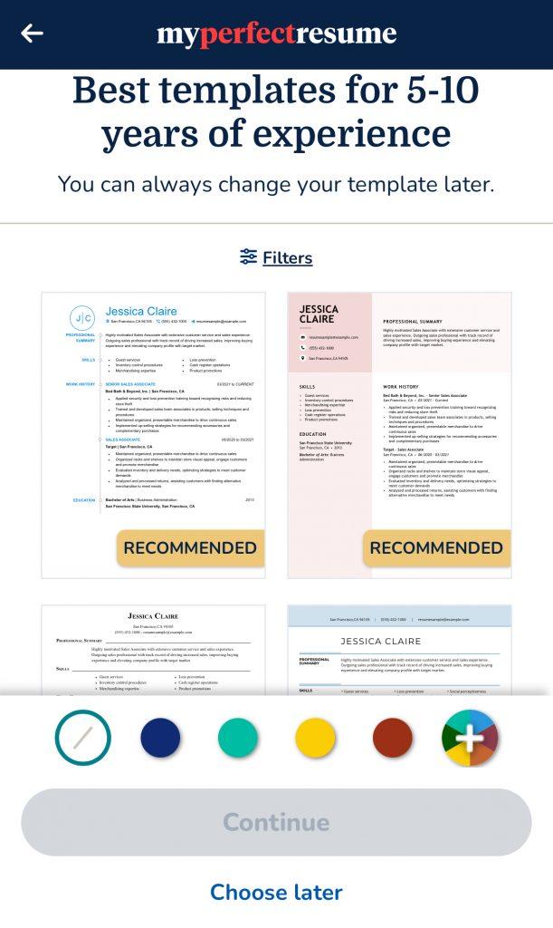 Select Your Template