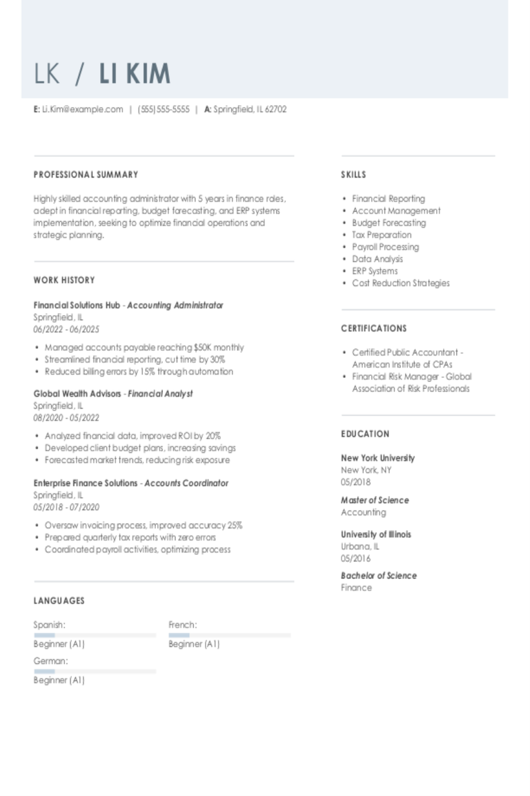 Accounting Administrator