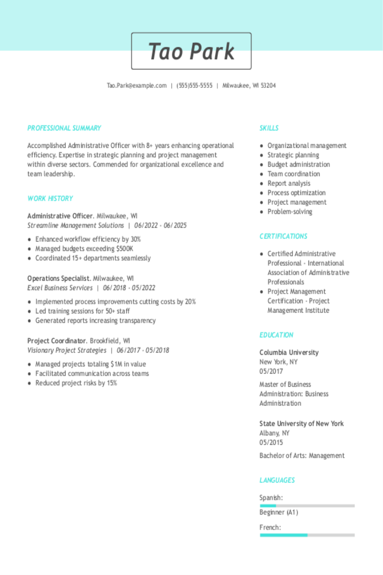 Administrative Officer