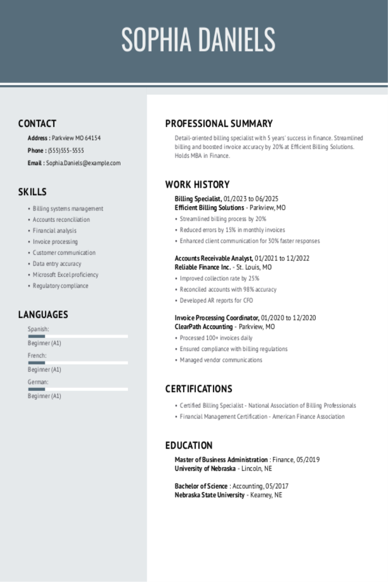 Billing Specialist