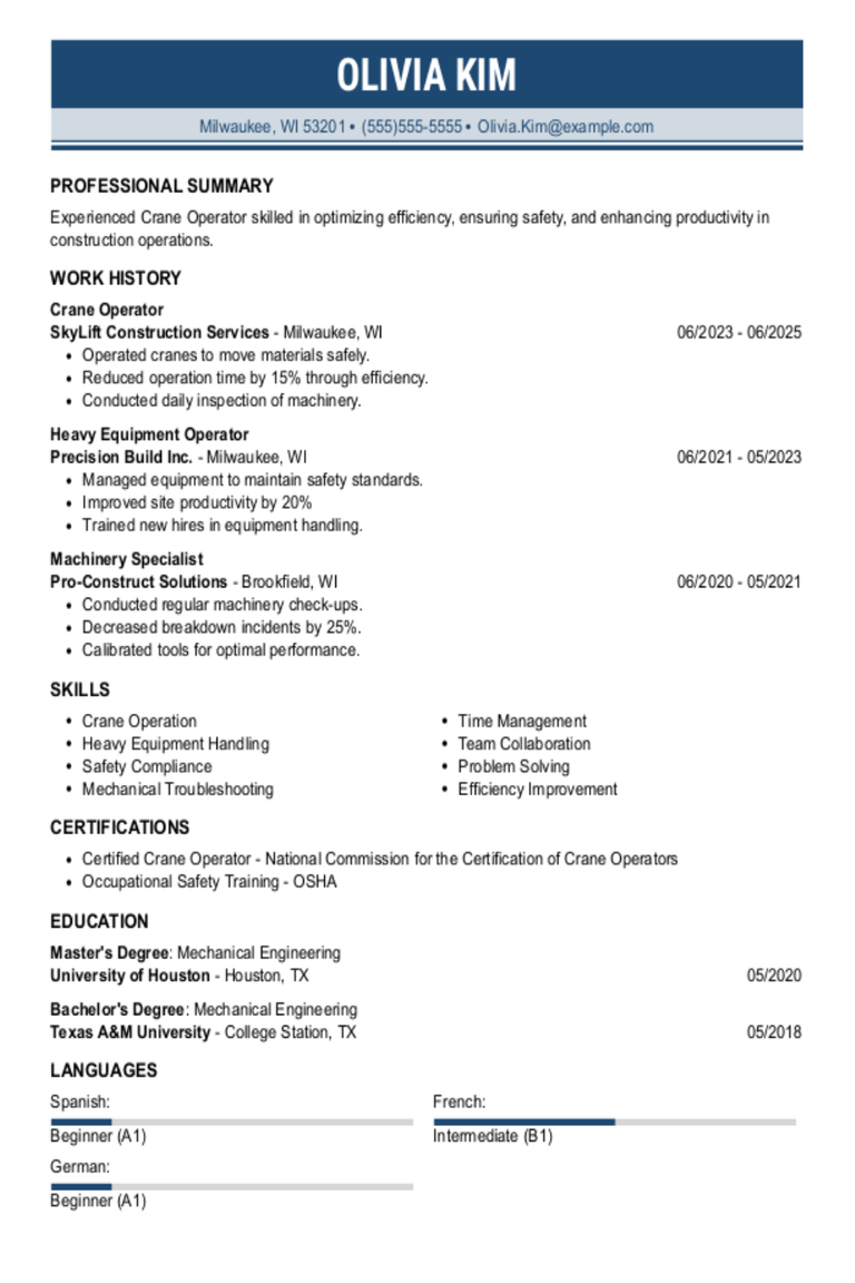 Crane Operator