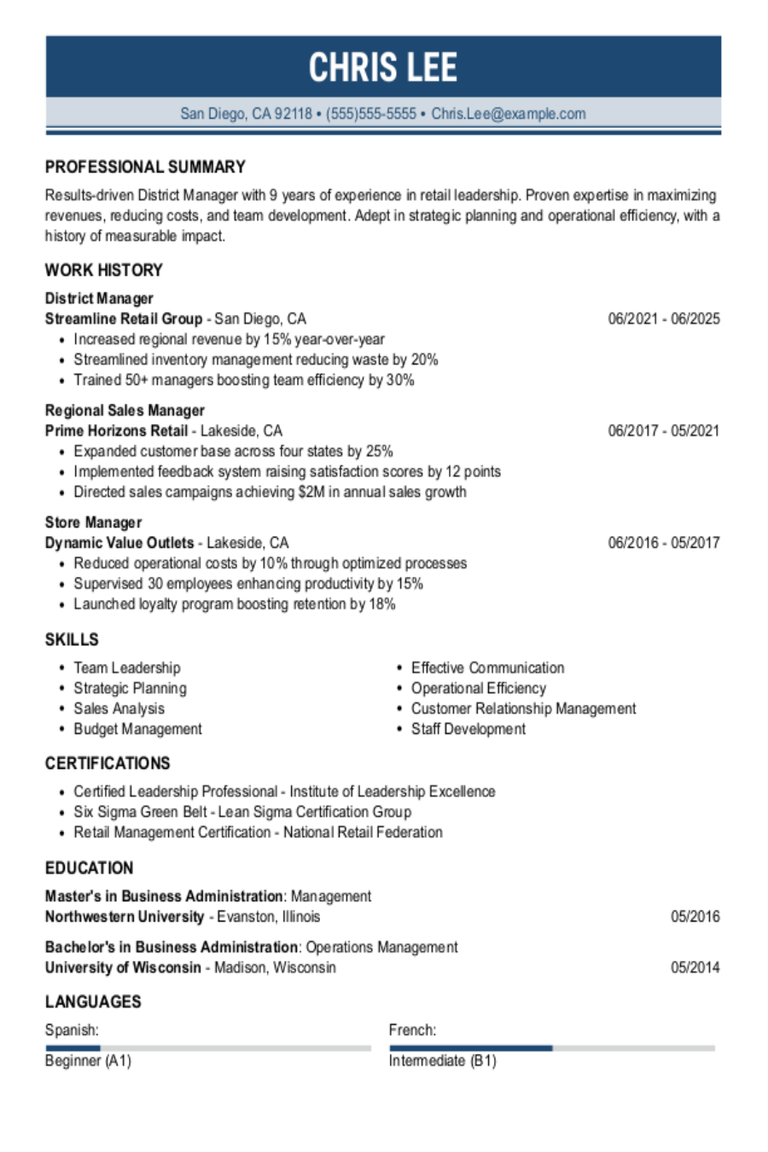 District Manager