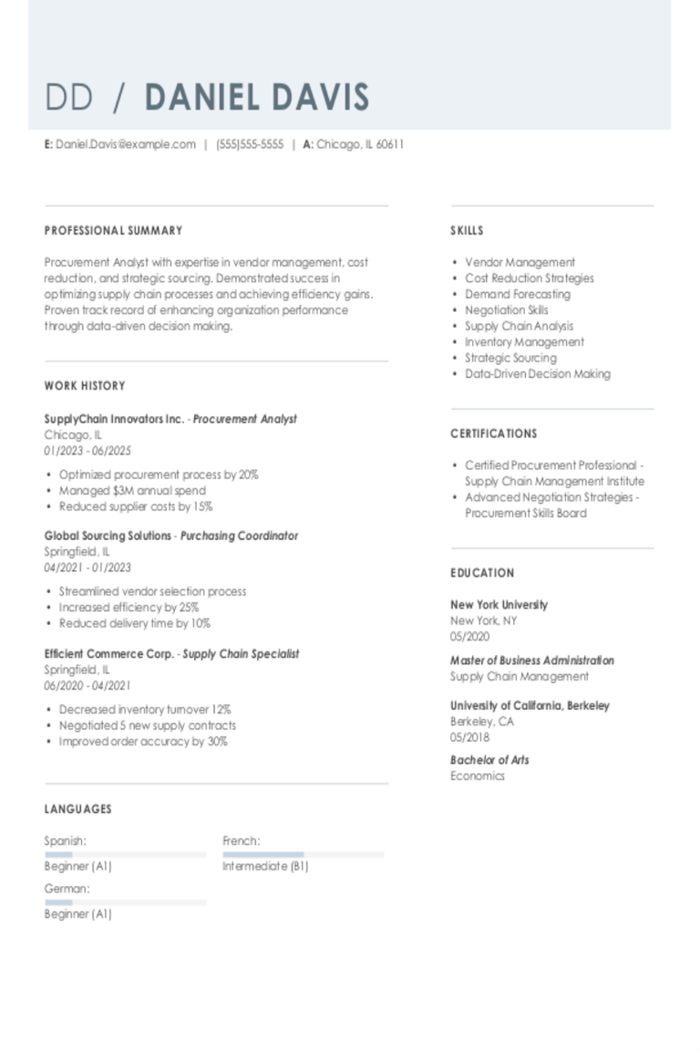 Procurement Analyst