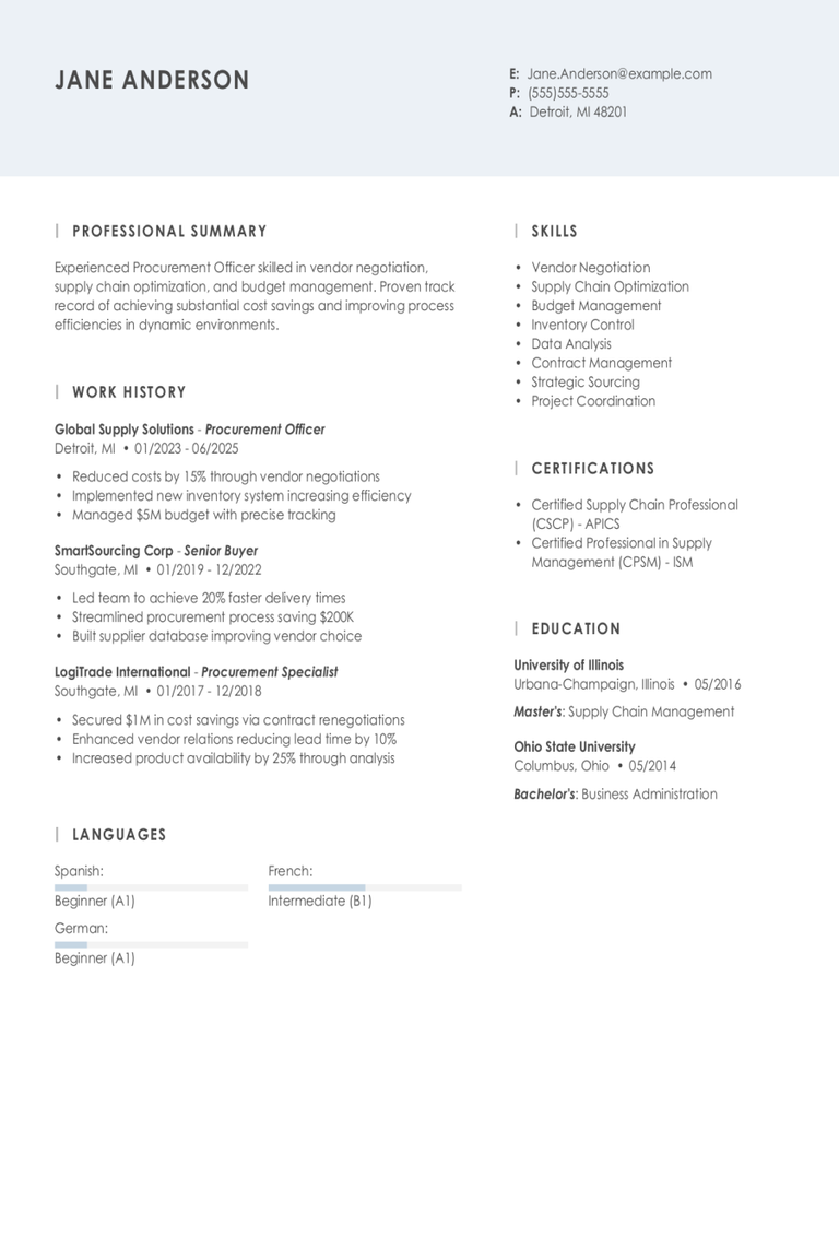 Procurement Officer