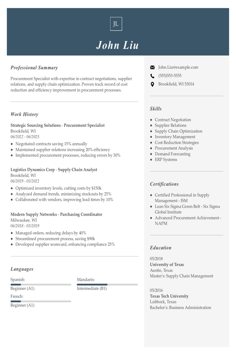 Procurement Specialist