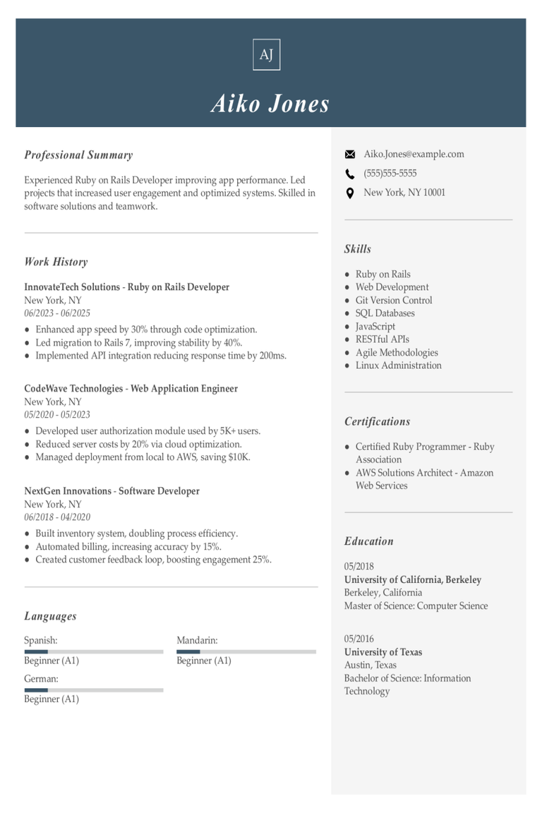 Ruby On Rails Developer