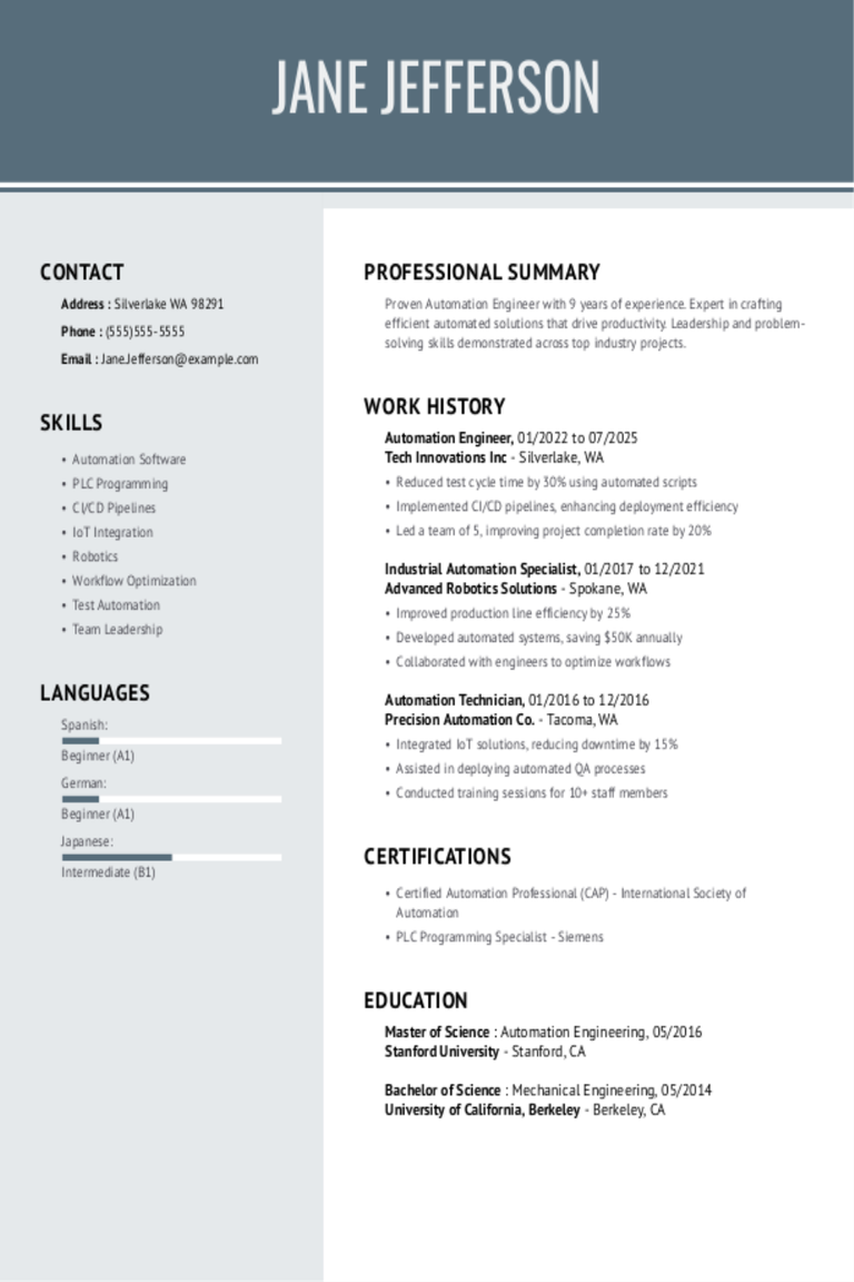 Automation Engineer