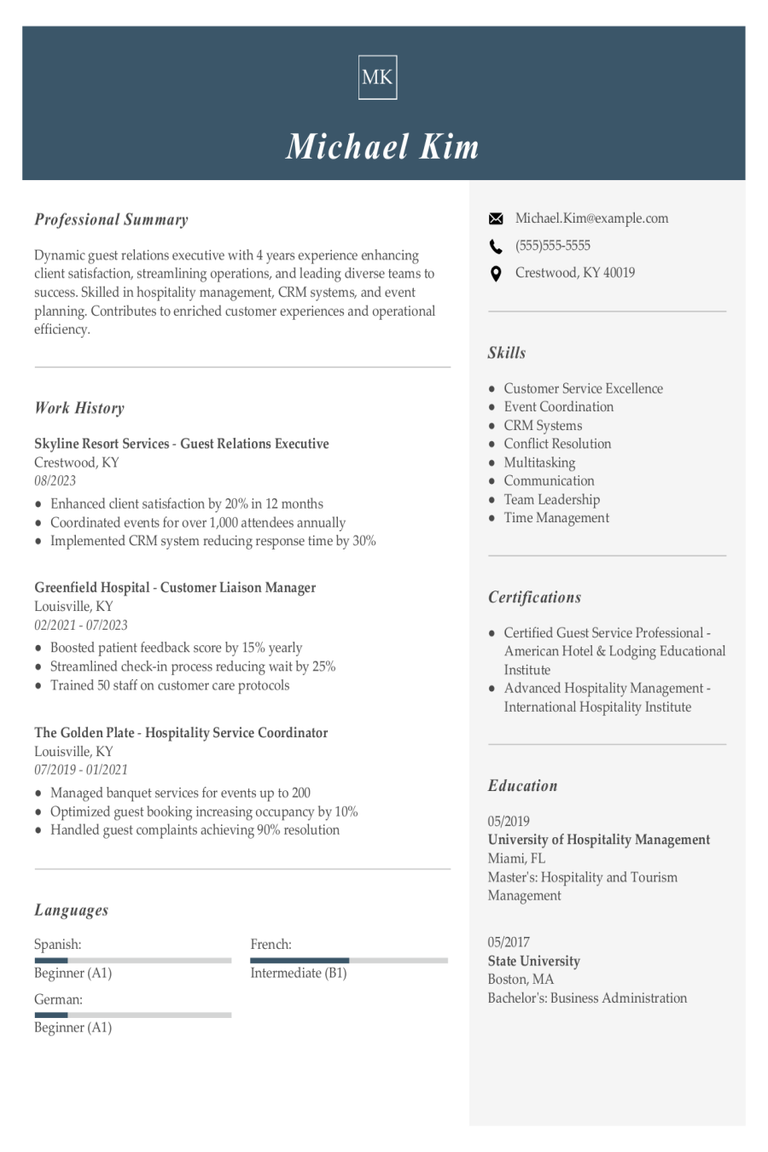 Guest Relations Executive