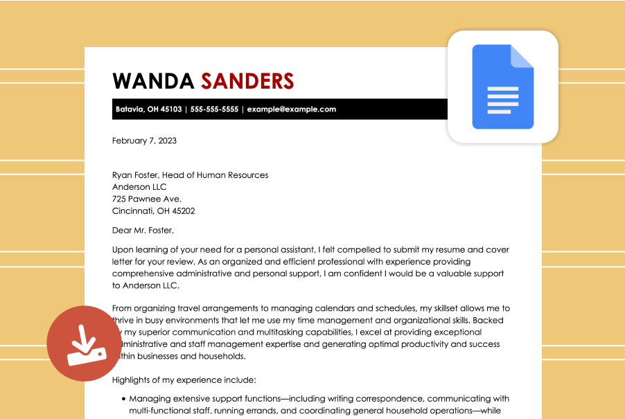 Google Docs Cover Letter Template: Formats & Guide