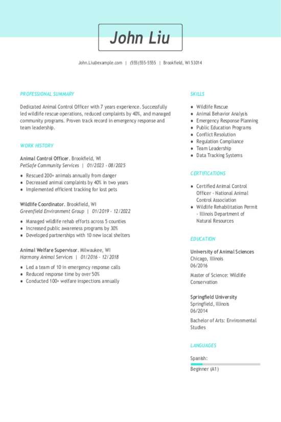 Animal Control Officer