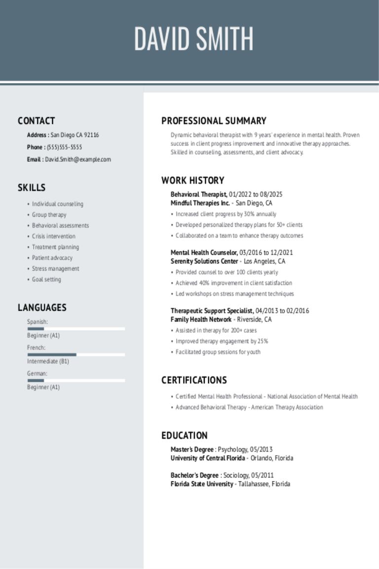 Behavioral Therapist