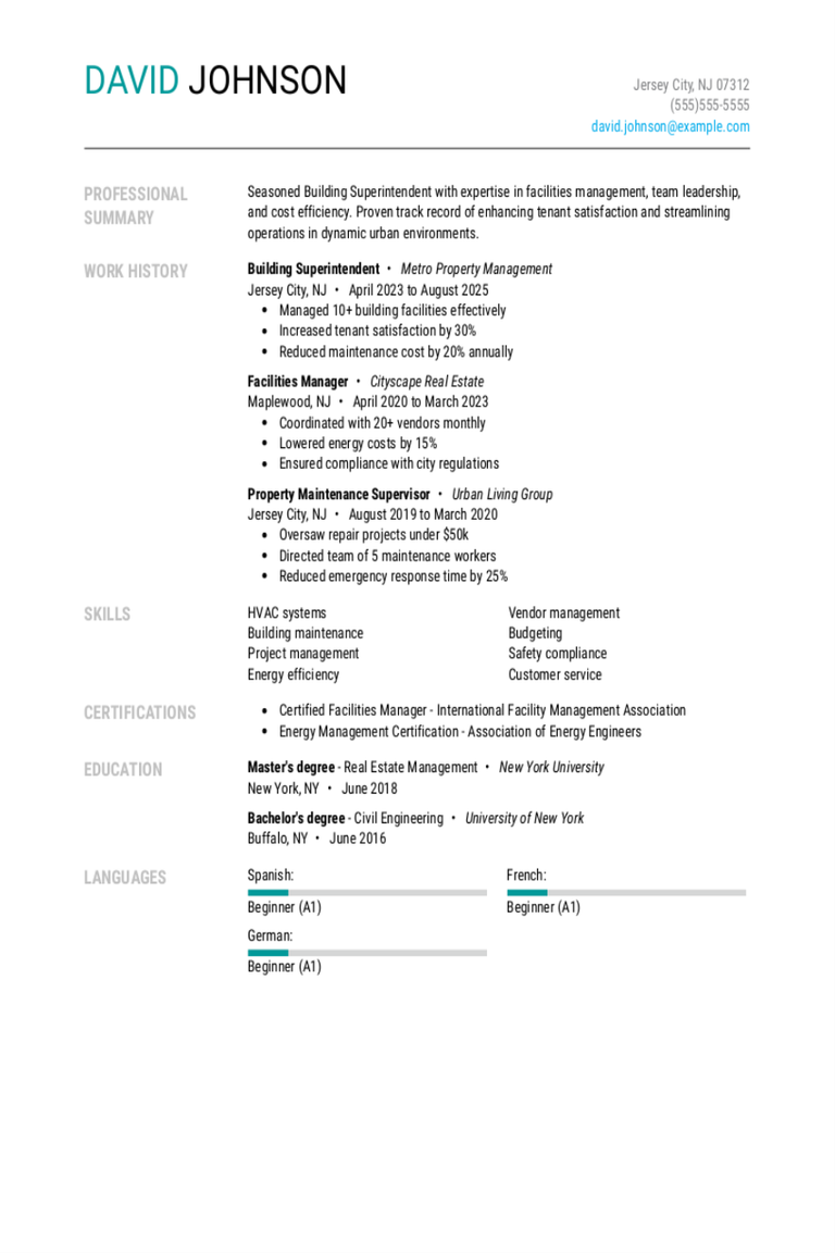 Building Superintendent