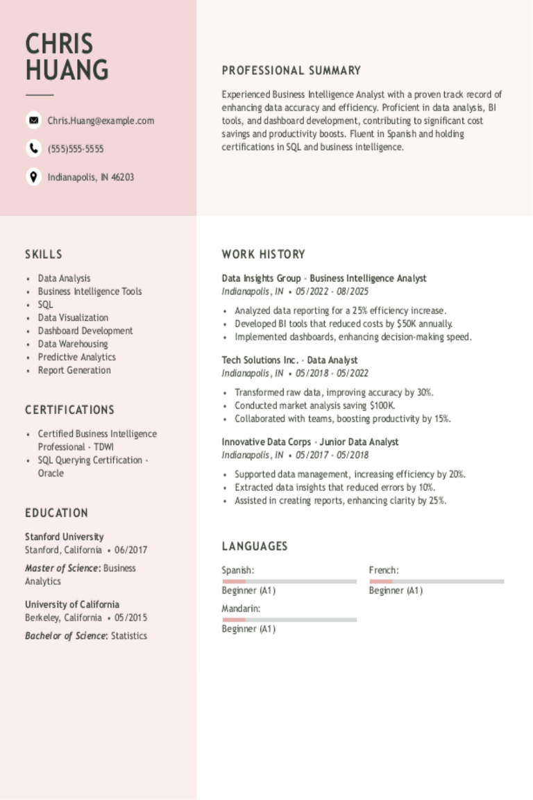 Business Intelligence Analyst