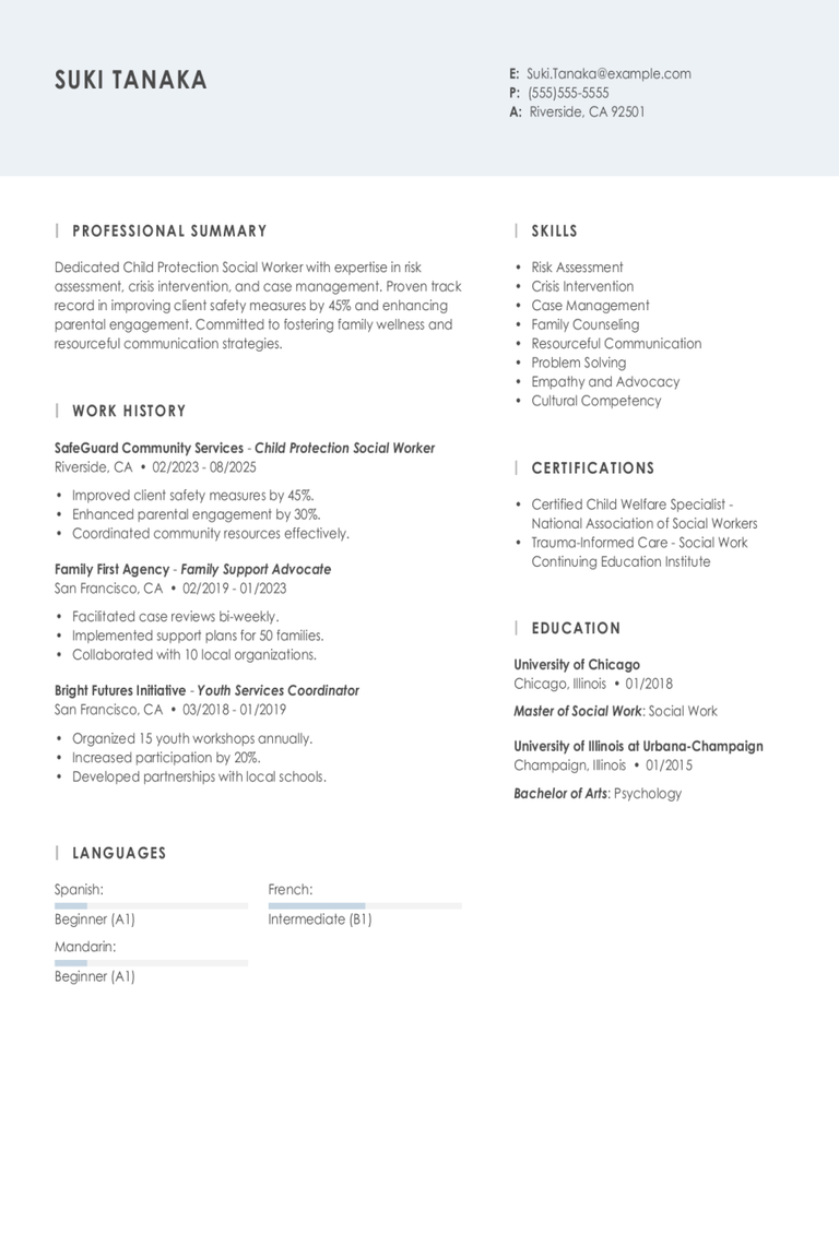 Child Protection Social Worker