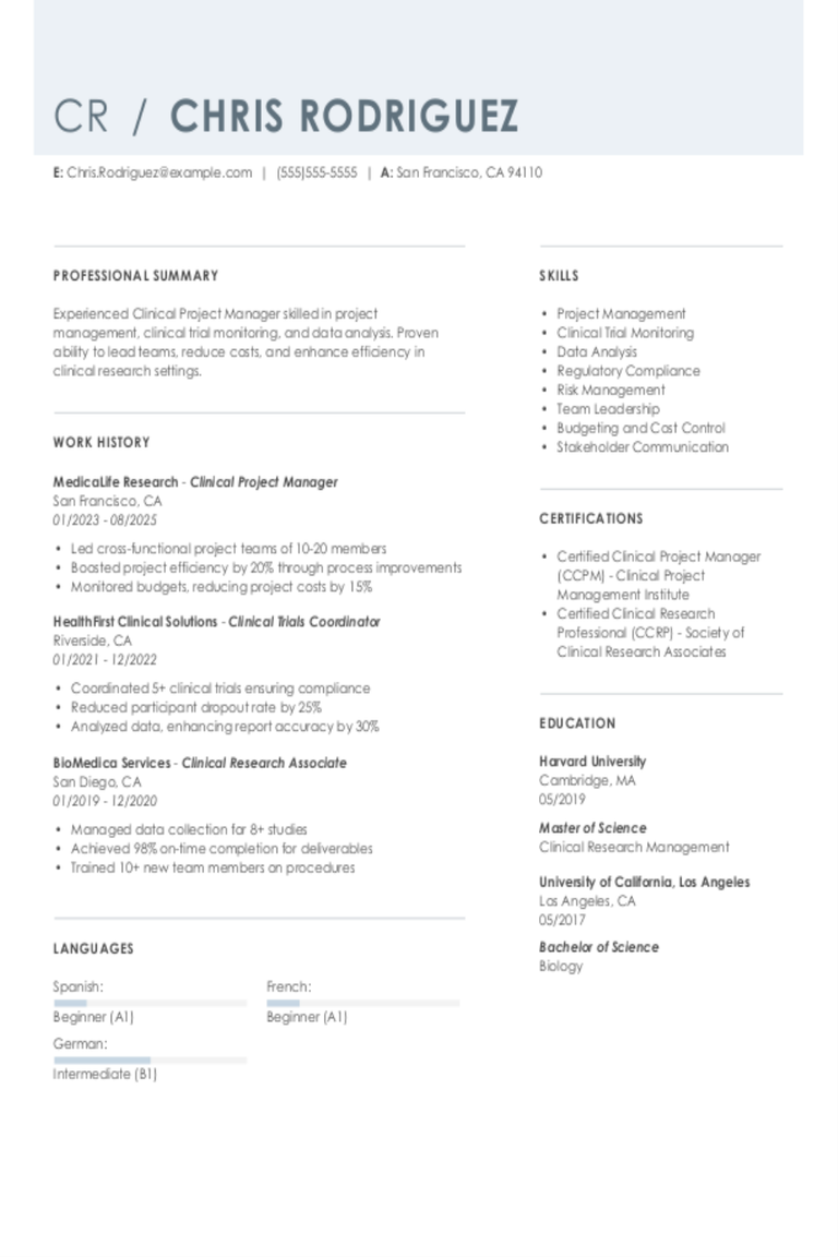 Clinical Project Manager