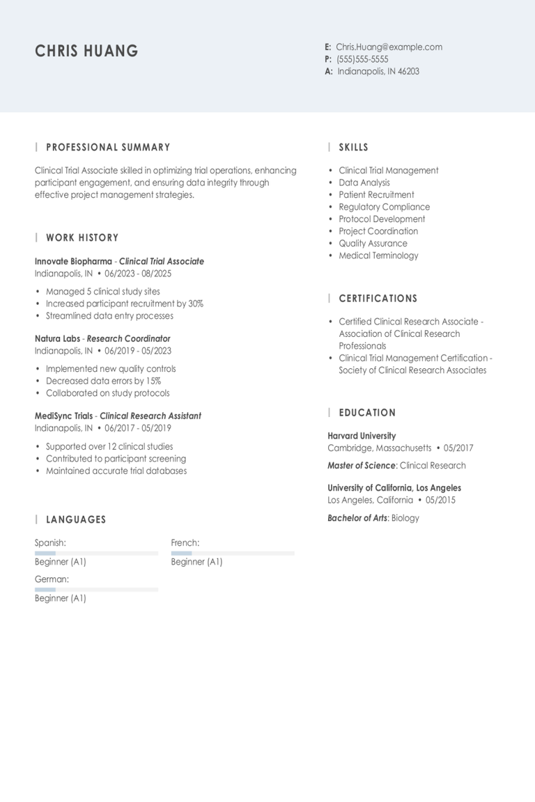 Clinical Trial Associate