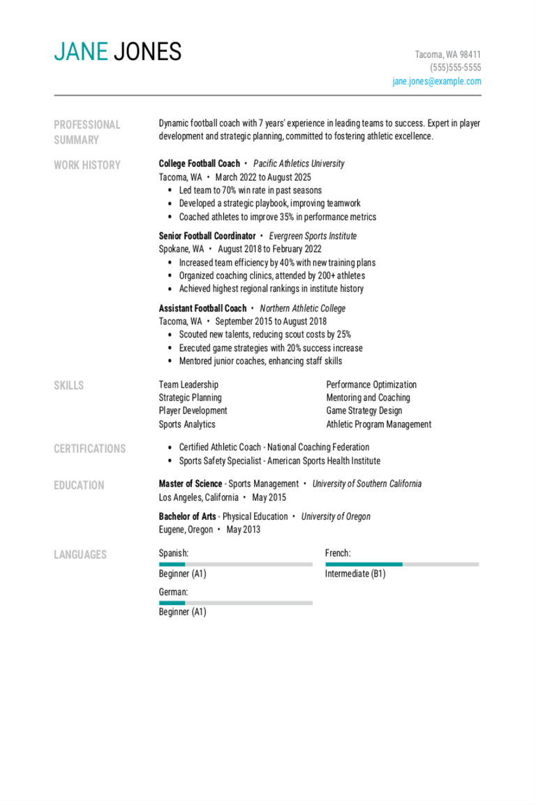 College Football Coach