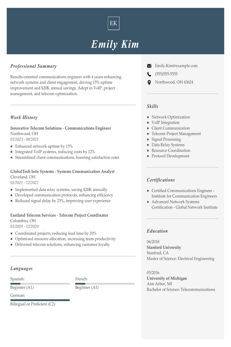Communications Engineer