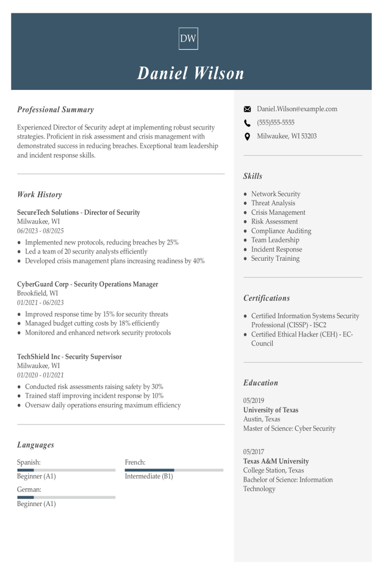 Director Of Security