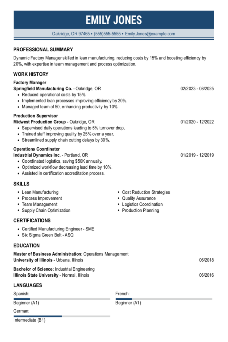 Factory Manager