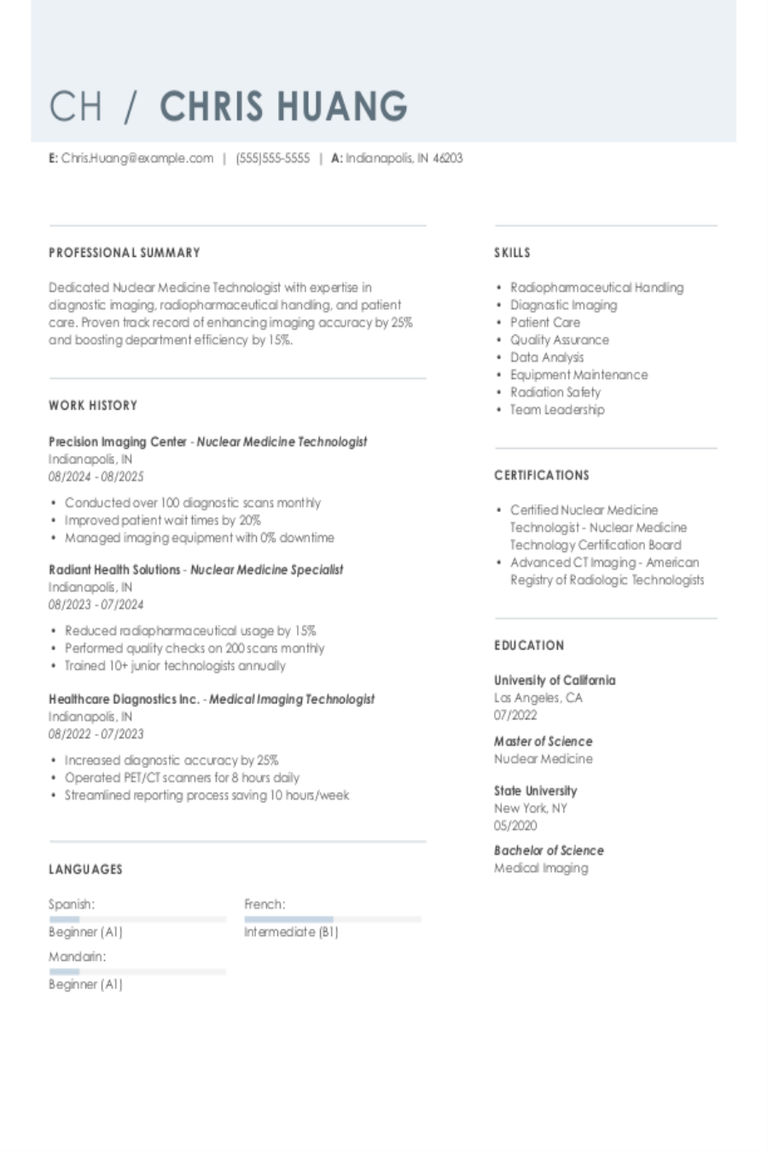 Nuclear Medicine Technologist