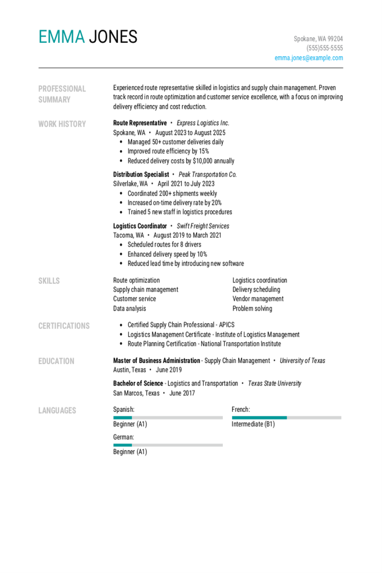 Route Representative