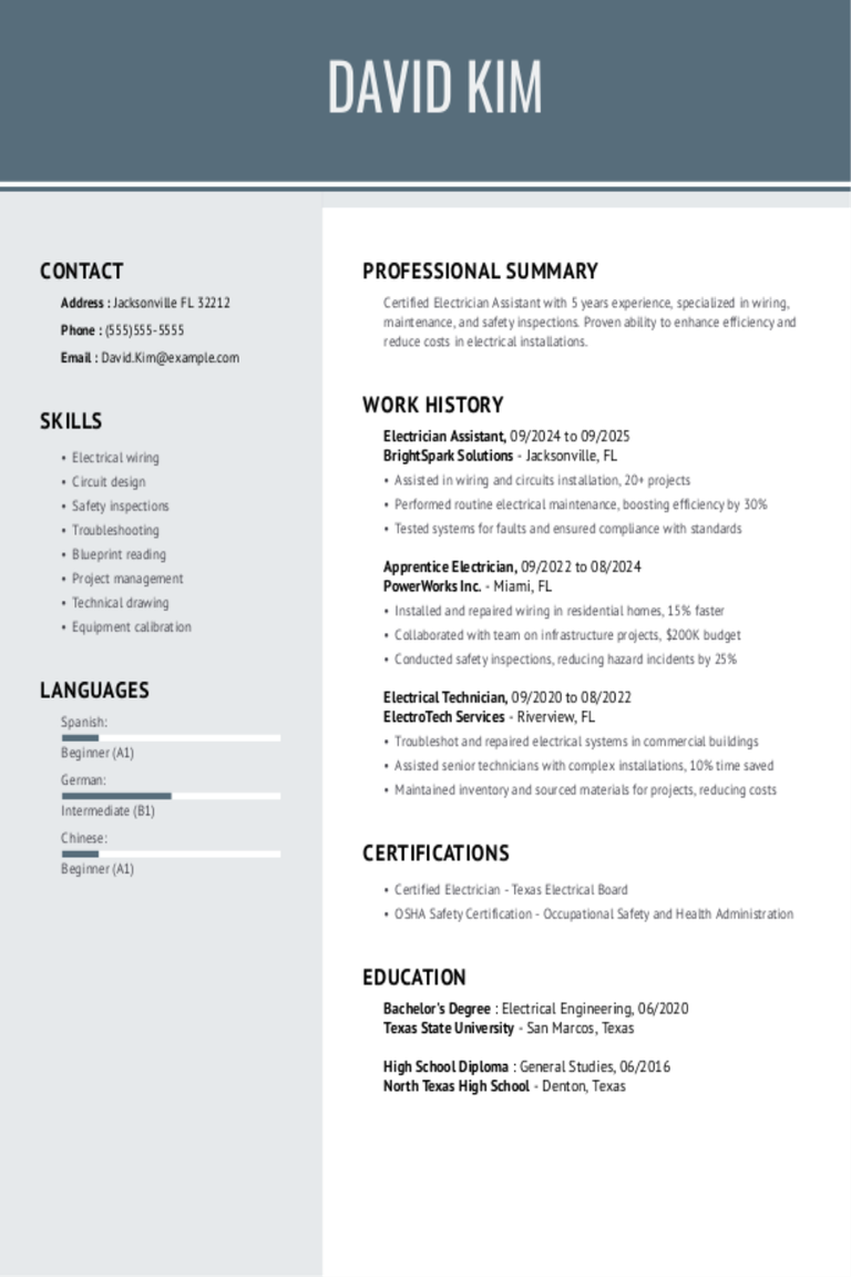 Electrician Assistant