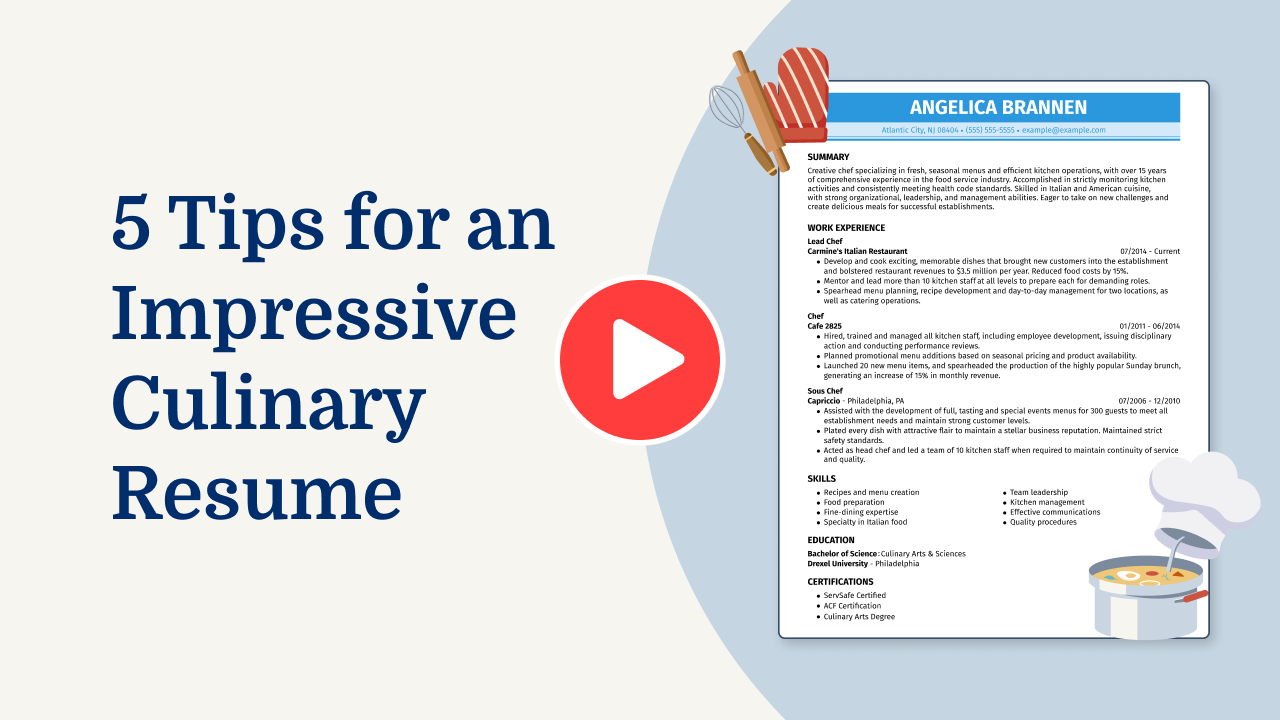 Culinary Video Thumbnail