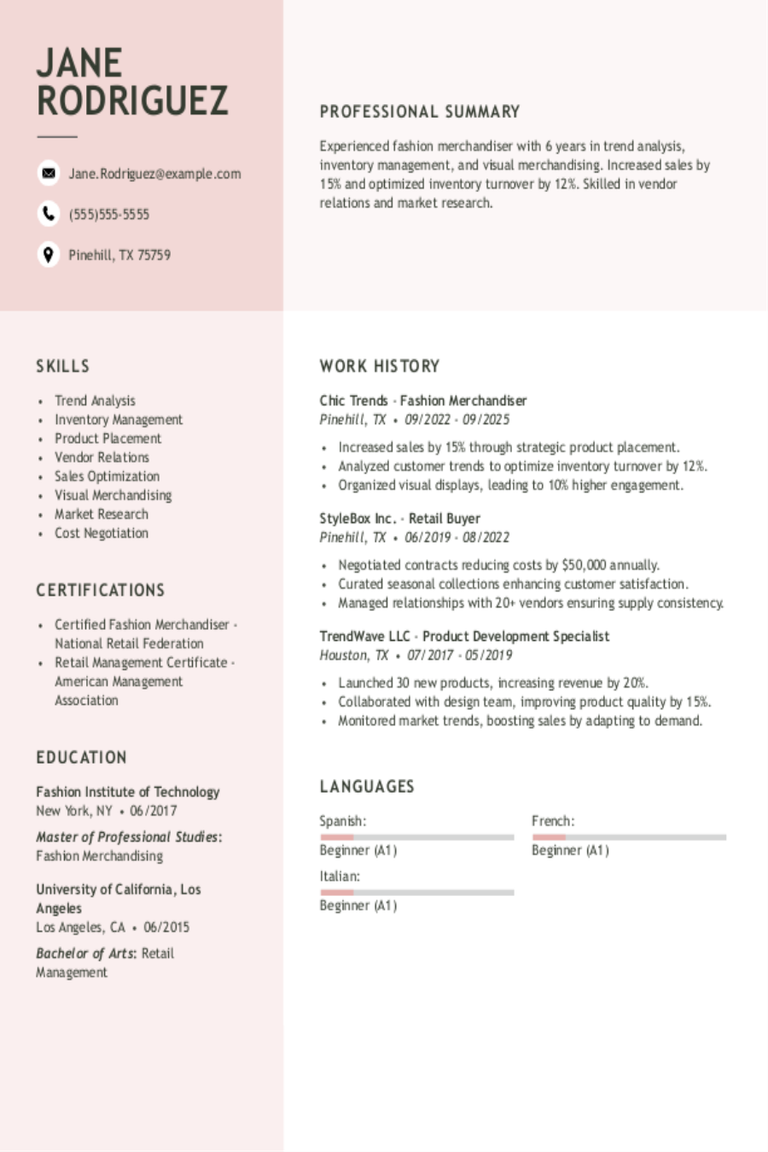 Fashion Merchandiser