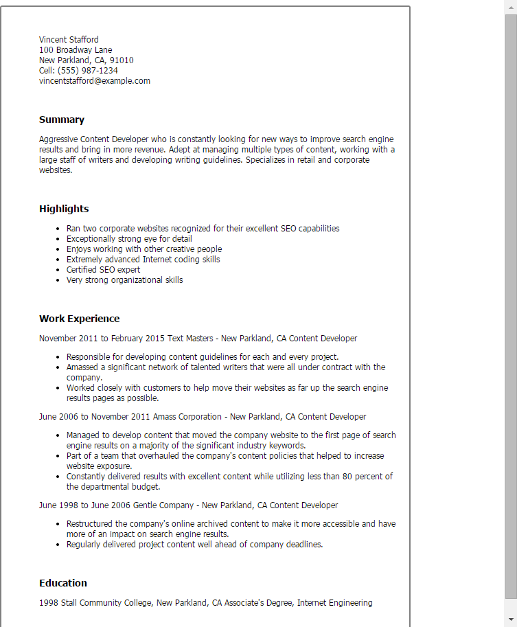 resume contents magdalene project org resume content