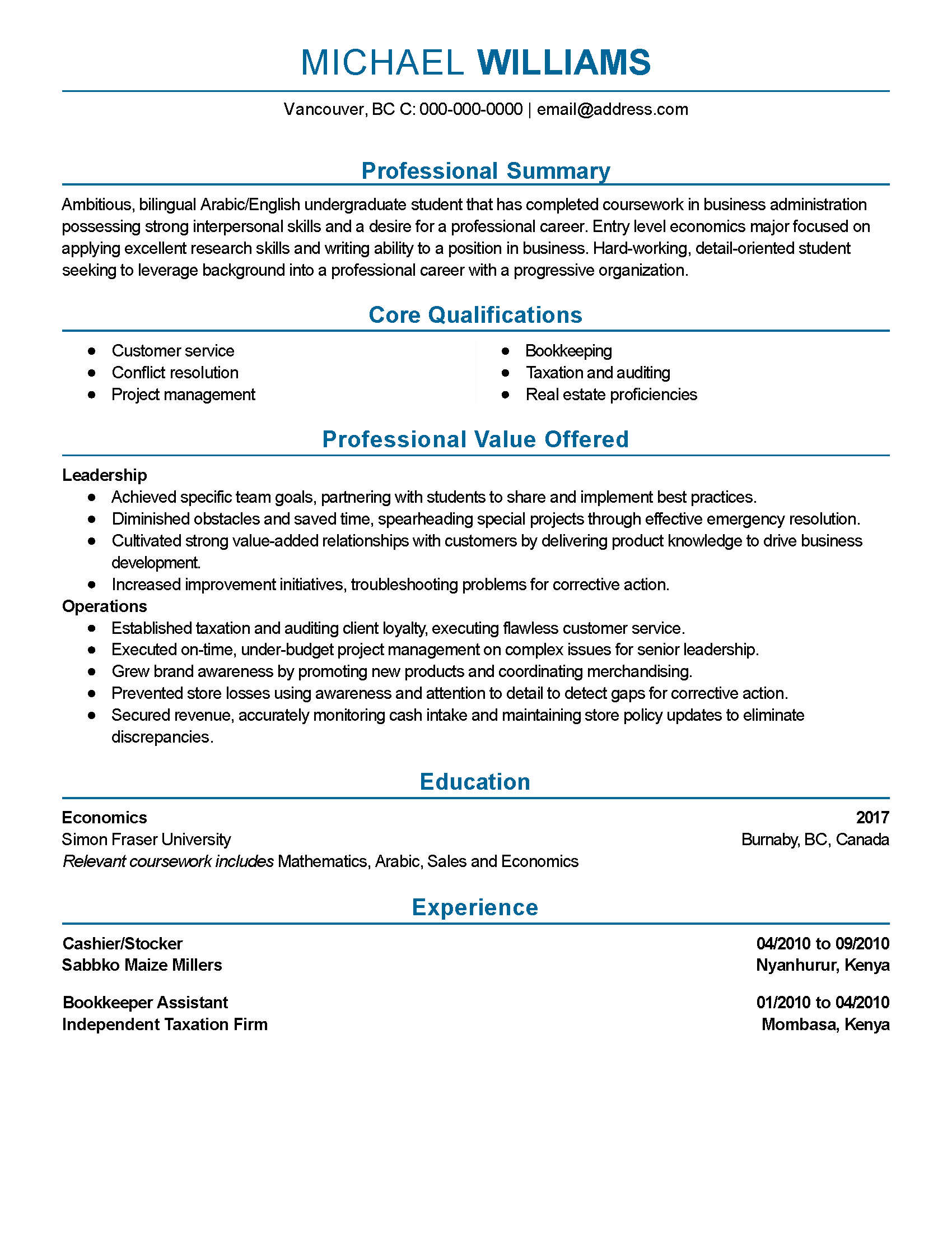 stocker resume