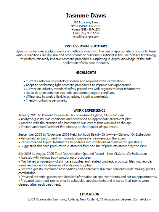 Professional Esthetician Templates to Showcase Your Talent ...