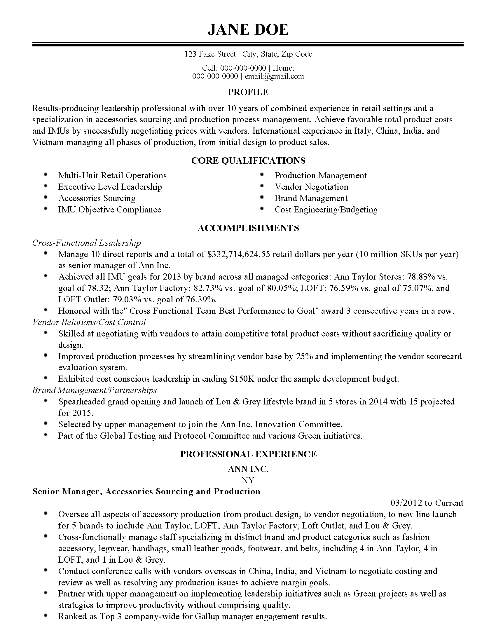 sourcing manager