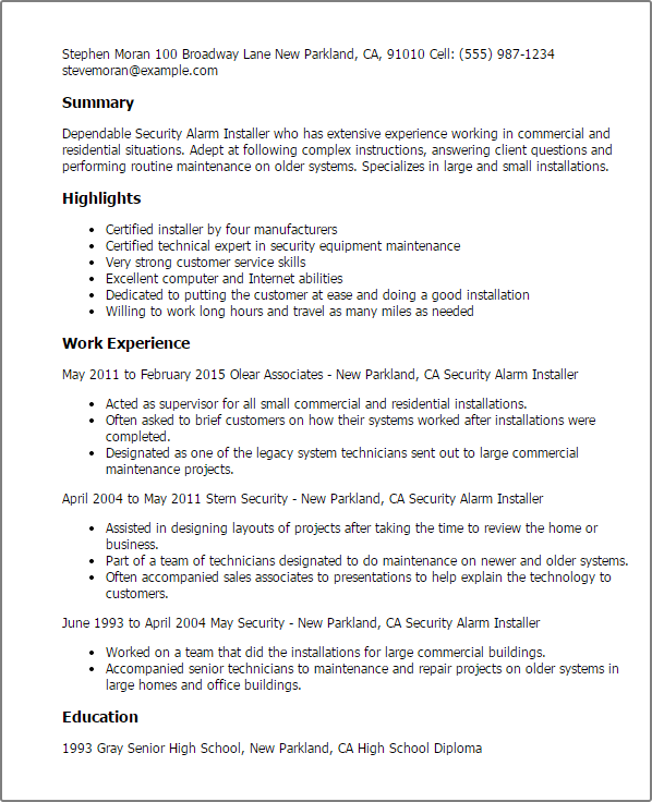 resume template picture